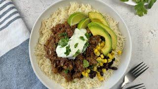 Braised Beef Barbacoa Bowl Recipe