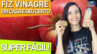 FIZ VINAGRE DE MAÇÃ PROBIÓTICO COM 3 INGREDIENTES | FÁCIL E SUSTENTÁVEL