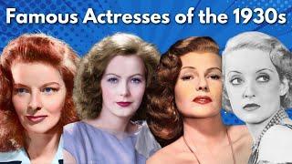 Famous Actresses of the 1930s | Beautiful 1930s Actresses | Golden Age of Hollywood Actresses