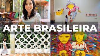 BRAZILIAN ART IN RIO DE JANEIRO | Vlog in Portuguese