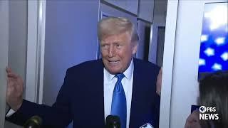 President Trump addresses tariff policy as market futures crash