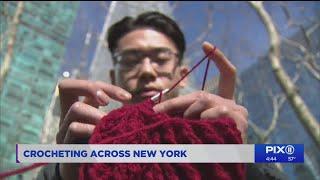 NYC man crochets hundreds of hats for the homeless