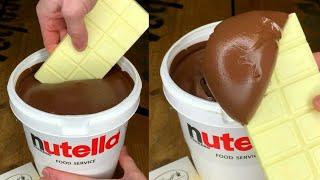 Nutella Bucket & DairyMilk Chocolate Dipping ASMR I Satisfying