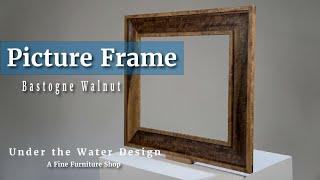 Stunning Bastogne Walnut Picture Frame: A Masterpiece Of Fine Woodworking!