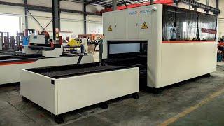 WISDOM CNC Fiber Laser Cutting Machine 2000W with Exchange Table