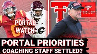 Texas Tech portal priorities | How close is a finalized coaching staff?