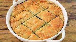 Greek Spinach Pie Recipe (Spanakopita)