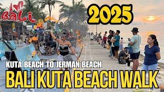 Exploring the Beachfront of Bali: Kuta Beach Walk to Jerman Beach 2025