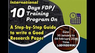 Day-9 Writing research paper or report/ understanding impact factor and publication facets