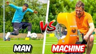 MAN VS MACHINE  | IMPOSSIBLE 100 KPH TOUCH FOOTBALL CHALLENGE