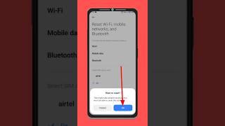 How to reset Wifi, Mobile And Bluetooth Networks | Reset all networks #shorts
