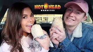 BIG Hot Head BURRITOS MUKBANG !! | Steph Pappas