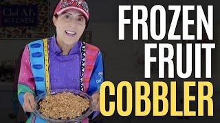 Healthy & Delicious Frozen Fruit Cobbler  (Oil-Free & Gluten-Free!)