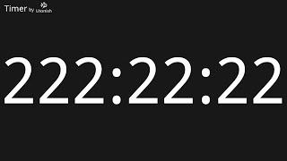 222h22m22s Countup Timer - Longest Timer on YouTube