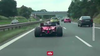 620 PS, keine Straßenzulassung | GP2-Rennwagen rast über tschechische Autobahn