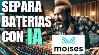  SEPARA PISTAS de BATERÍA producción musical mezcla y mastering MOISES