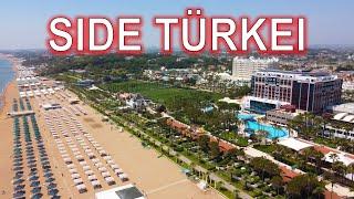 SIDE EVRENSEKI. Strand. Meer. Hotels. Türkei 2024 4K #evrenseki #türkei #Antalya #side