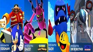 Sonic Dash Doctor Eggman & Zazz & Bash Pacman & Dr Robotnik Boss Fight Gameplay