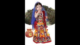 Raj Costume Radha Dress For Kids With Jewellery Accessories For Baby Girls(Heavy, Yellow)