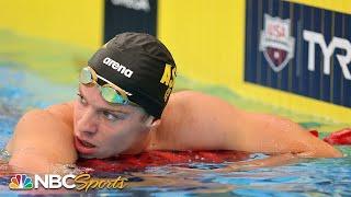 Leon Marchand narrowly wins men's 200m breaststroke at Westmont | NBC Sports