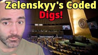 Zelensky Drops Coded Jabs in UN Speech!