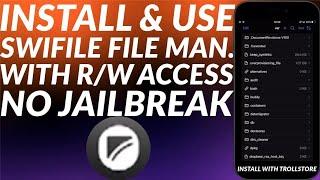 [NEW] Swifile File Manager | Installation & Usage | No Jailbreak | Trollstore 2 | Full Guide