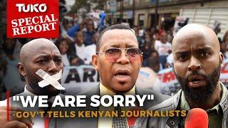 "We are not criminals": Stephen Letoo, Swaleh Mdoe speak during Journalists' protests | Tuko TV