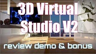 3D Virtual Studio Volume 2 Review Demo Bonus - Brand New 250+ Virtual Studio & Green Screen Bundle