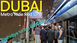 Dubai metro ride: Centrepoint Metro Station to Ibn Battuta Metro Station (12.05.'23: 4K-UHD)