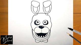 How to Draw Bonnie FNAF Face