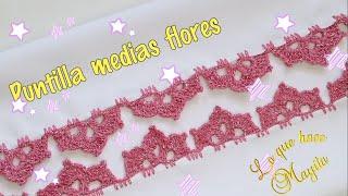 Puntilla de medias flores | Palo de Rosa