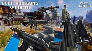 GULF WAR GUNS V4 Release ADDON UPDATE In Minecraft PE 1.21.50