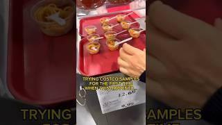 TRYING COSTCO SAMPLES FOR THE FIRST TIME WHEN THIS HAPPENED #shorts #viral #mukbang