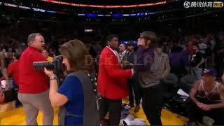 Anthony Kiedis Ejected from Rockets Lakers|NBA Highlights|