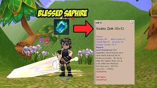 NEMPA INSANE ZERK XG+12 PAKE BLESSED SAPHIRE !!! - Seal Online Blades of Destiny