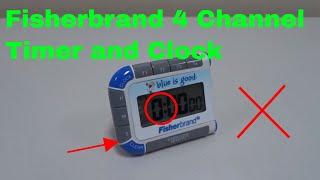   How To Use Fisherbrand 4 Channel Timer and Clock Review