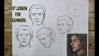 Best method for beginners to draw any face