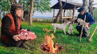 Underground BBQ Grill | Cooking Meat