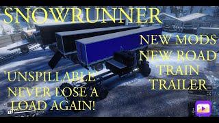 Snowrunner  iX 8 SLOT BOX TRAILERS PACK NEW MOD Make a Road Train