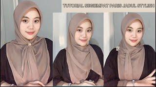 STYLE HIJAB SEGEIMPAT PARIS JADUL || CANTIK ELEGANT || By Nurul Muafika