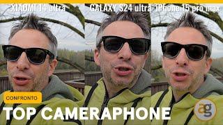 CONFRONTO TOP CAMERAPHONE. iPhone 15 Pro Max vs. GALAXY S24 ultra vs. XIAOMI 14 Ultra.