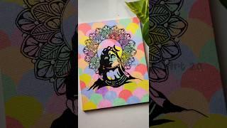 Try this! Lord shiva mandala art   #shorts #mahashivratri #mahadev #mandala #drawing #colors