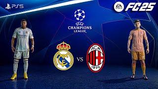 FC 25 - Real Madrid vs. AC Milan Ft. Mbappe, Morata, | UEFA Champions League | PS5™ [4K60]