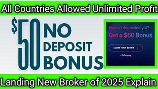 $50 No Deposit Bonus Forex|| Zarvistacm Broker Trading Strategy|| Asad Akash Forex 2025!!