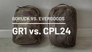 Goruck GR1 vs. Evergoods CPL24: CLASSIC Everyday Carry Backpacks Compared!