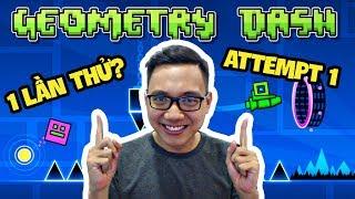 Sơn Đù CHỈ 1 LẦN THỬ VƯỢT QUA 6 MÀN SIÊU KHÓ - Geometry Dash (Sơn Đù Funny Moments)