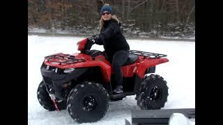 SUZUKI KING QUAD SNOW FUN #suzukikingquad  #atv #snow #winter