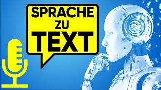 Sprache zu Text KOSTENLOS umwandeln - Whisper AI