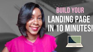 How to build a landing page in 10 minutes | Easy Convertkit tutorial for beginners