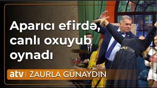 "Həyat yoldaşı" ilə canlı efirdə elə oynadı ki,... - Zaurla Günaydın